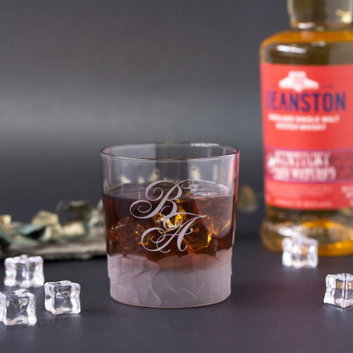 Стакан для виски с именной гравировкой "Ice Platinum"